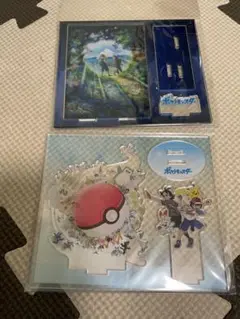 2枚　ヴィレッジヴァンガード ポケモン　サトシ ゴウ アクリルスタンド　アクスタ