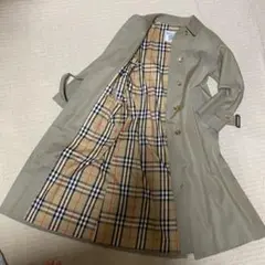 【美品】希少BURBERRYSバーバリートレンチコート 白タグ 11ベルト付き