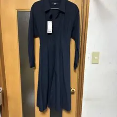 ユニクロコットンワンピース長袖Mサイズ未使用品