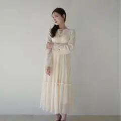 acka ティアードフレアワンピース　ワンピース　size2