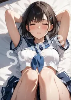 1点物 JK アニメ ファンアート A4 ポスター イラスト ★00175071