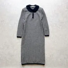 クリスチャンディオール】（M）ニットワンピース ミディ丈