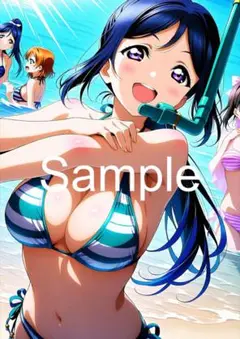 A4サイズアートポスター 1点もの 美女ポスター最高品質 E- H-８０
