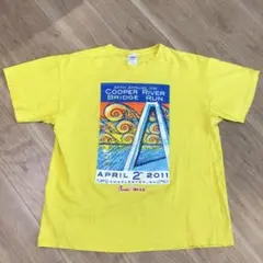 2000年代　fruit of the loom マラソン　企業ロゴ　イエロー