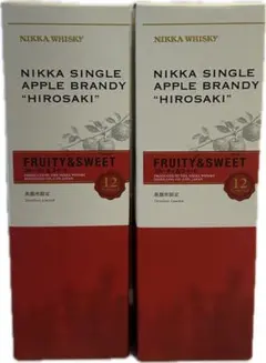 ニッカウイスキーシングルアップルブランデー弘前12年フルーティ＆スイート【2本】