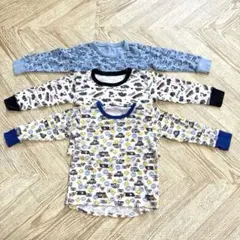 男の子用長袖肌着3枚セット 100cm