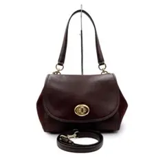 COACH コーチ 2way ショルダーバッグ ターンロック ダブルフェイス