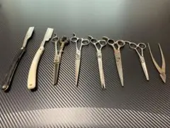ジャンク ハサミ カミソリ8本セット