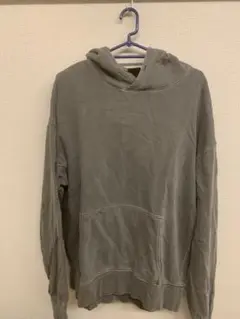 ZARA ヴィンテージ風グレー フード付き スウェット L