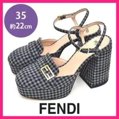 ほぼ新品❤️フェンディ Fロゴ パンプス サンダル 35(約22cm)