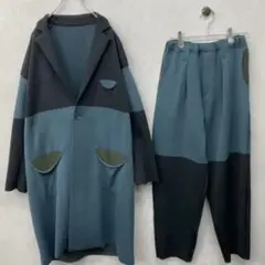 【激レア】イッセイミヤケ プリーツプリーズ バイカラー ツートン セットアップ