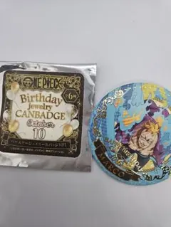 ワンピース バースデー缶バッジ 10月 マルコ