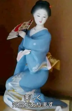 博多人形　陶器製　本田広男作　 約20cm　ケース付き 博多人形 陶器製 本田広男作 約20cm ケース付き