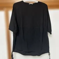 ブラック チュニック 半袖 Fサイズ