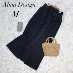 アルマデザイン/ロングスカート/タイト/黒/美品✨️/スリット