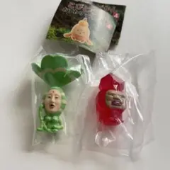 ガチャ　こびとづかん　おすわりマスコット4 ２点