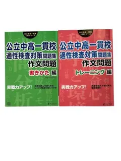 ✨美品✨公立中高一貫校適性検査対策問題集 作文問題トレーニング編＆書きかた編