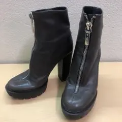 ■KENZOケンゾー センタージップブーツ レザー 38