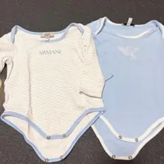 ARMANI ベビー ボディスーツ 9M 長袖　２枚セット