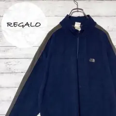 ノースフェイス 刺繍ワンポイントロゴ ハーフジップ フリース