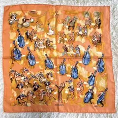 極美品 エルメス プチカレ ミニスカーフ