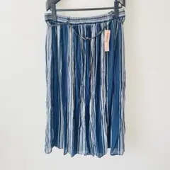 新品♡ぽっちゃりサイズのnoannu ノアンヌ スカート 3L 濃青 ベルト付き