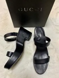 GUCCI/グッチ/厚底サンダル/size37/黒