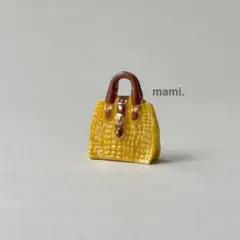 フェーヴ　ハンドバッグ　フランス　フェーブ　ミニチュア陶器　f-3584