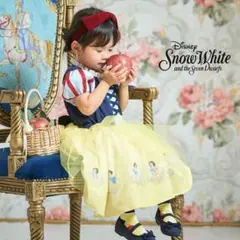 白雪姫　80 ドレスワンピース　半袖　ディズニー　littcリトシープリンセス