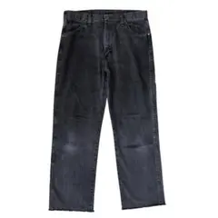 ラングラー Wrangler ブラックデニム W32×L34 カットオフ
