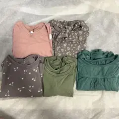 Tシャツ3 ロンT2 5マイセット　80-9サイズ