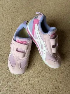 【室内用5回使用】asics アシックス　17cm ピンク　スニーカー