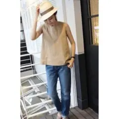 【最終値下】plage ノースリーブブラウス ベージュ 美品