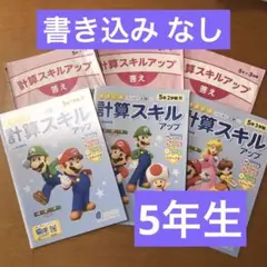 計算スキルアップ 5年生 スーパーマリオ 計算ドリル 算数ドリル