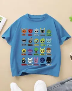 37.　スプランキー　半袖　Tシャツ　ライトブルー　140