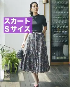 【seventen】セブンテンバイミホカワヒト プリーツタックスカート リバティ