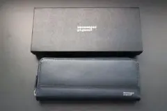 messenger pigeon ラウンドファスナー 長財布 ネイビー