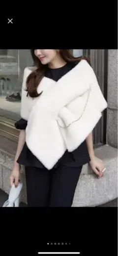 【超美品】hyeon ヘヨンted stole camel heyon】ted stole / camel