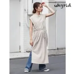 ungrid アングリットノースリデザインワンピースベージュＦ