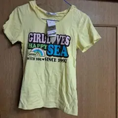 イエロー フード付き Tシャツ 160サイズ