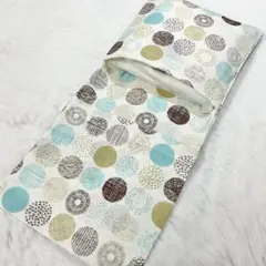 サニタリーケース 北欧風 サークル ラウンド ミント ブラウン 茶 S8511