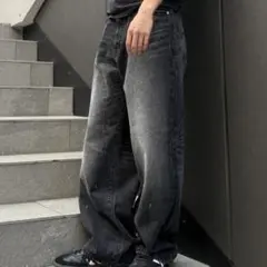 EDWIN エドウィン ワイドストレート デニムパンツ バギージーンズ