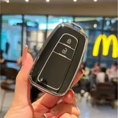 トヨタ スマートキーケース TPU キーカバー ブラック 2ボタン RAV4