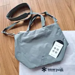 snow peak ショルダーバッグ カーキ色　タグ付き新品未使用品