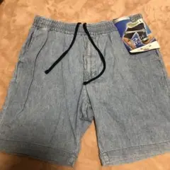 新品 メンズ ビヨーンドパンツ ショートパンツ L デニムショートパンツ