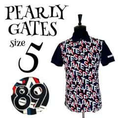 【完売品】【5】パーリーゲイツ 総柄 ゴルフウェア メンズ 入手困難品