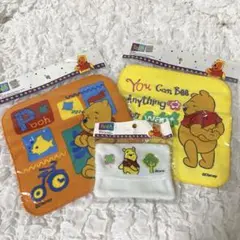 プーさん ハンカチ、ティッシュケース3点セット