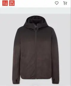 UNIQLO ドライEXUVカットプリントフルジップアップパーカー
