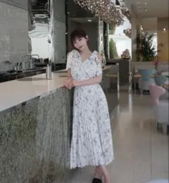 Riu トワルドジュイ柄ワンピース2024 F