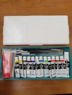 アクリル絵の具セット 12色+ツール